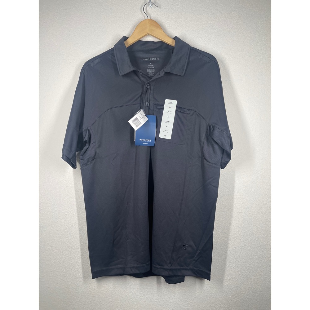 Propper HLX Tactical SS Polo Mens Medium LAPD Navy F5308 New With Tags